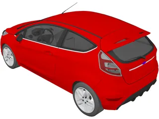 Ford Fiesta 3-door (2009) 3D Model