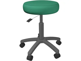 Exam Stool 3D Model