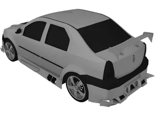 Dacia Logan Tuning 3D Model