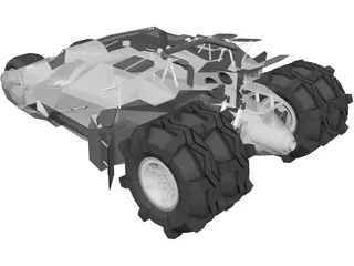 Batman Tumbler Car 3D Model