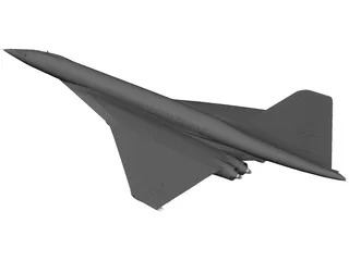 Tupolev Tu-144 3D Model