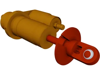 Shock Absorber PA-7800 3D Model