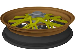 Motorcycle Rim Racing 3D Model