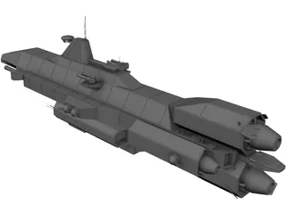 Babylon 5 Earth Force Tempest 3D Model