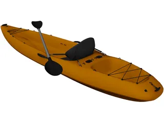 Kayak Canoe 3D Model