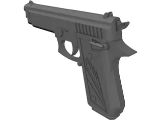 Beretta 9mm 3D Model