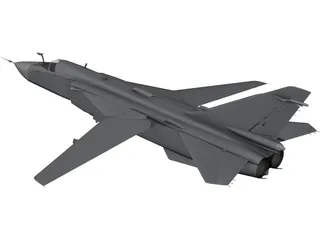 Sukhoi Su-24M Fencer 3D Model