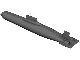 Nuclear Submarine 3D Model