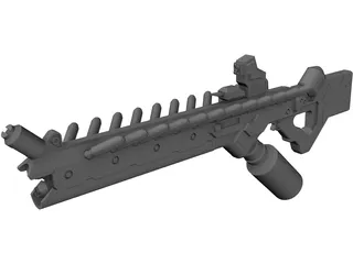 District 9 Assault Rifle 3D Model