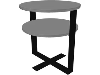 Low Table 3D Model