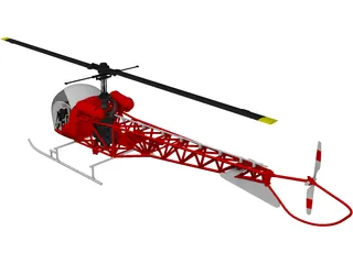 Helicopter 3D Model