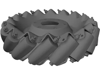 Mecanum Wheel Left 3D Model