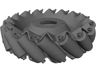 Mecanum Wheel Right 3D Model