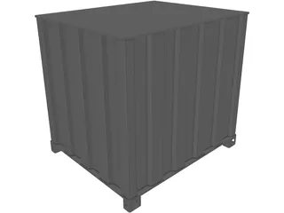 Shipping Cargo Square Container 3D Model