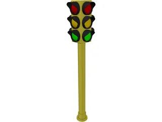 Traffic Light 3D Model