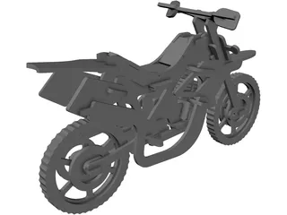 Plywood Motorcycle Enduro 3D Model