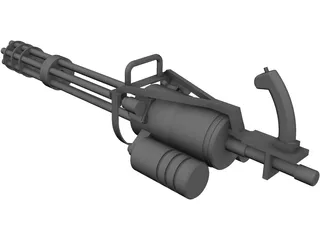 GAU-19 Machine gun 3D Model