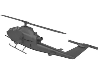 Bell AH-1 Cobra 3D Model