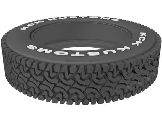 Tire KCK 35 Inch A/T 3D Model