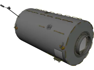 ISS Lab Module 3D Model