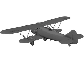 Fiat CR.42 3D Model