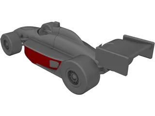 Indy Race Car 3D Model