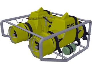 Undersea Pipeline Inspection ROV 3D Model