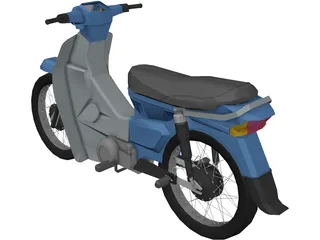 Honda C100 Dream 3D Model