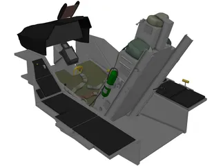 F-16 Ejection Seat 3D Model