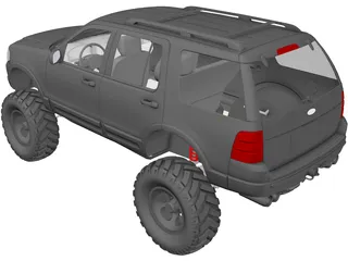 Ford Explorer [Lifted] (2002) 3D Model