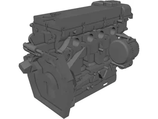 Engine Nissan SR20 3D Model