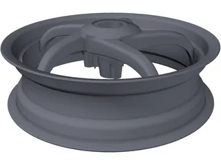 Wheel Rear Aprilia SR50 3D Model