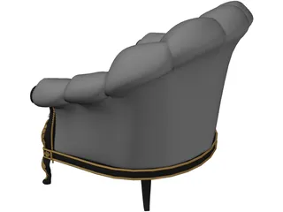 Classic Armchair 3D Model