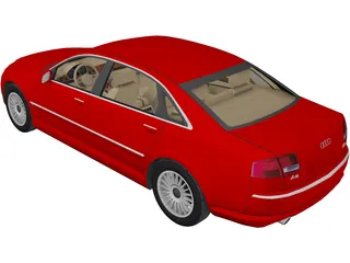 Audi A8 Long 3D Model