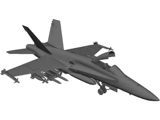 F-18 Hornet 3D Model