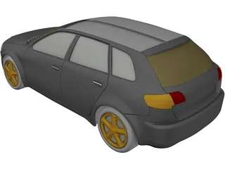 Audi A3 Body 3D Model