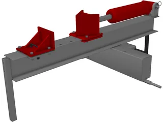 I Beam Log Splitter 3D Model