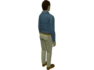 Working Man 3D Model