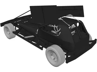 F1 Brisca Stockcar 3D Model