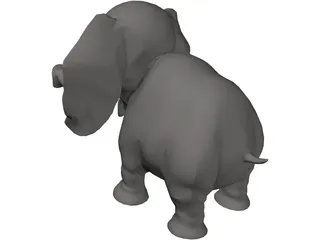 Shisho Elephant 3D Model