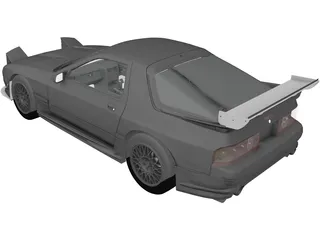 Mazda RX7 (1990) 3D Model