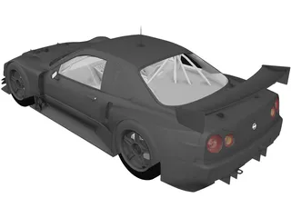 Nissan Skyline (2003) 3D Model