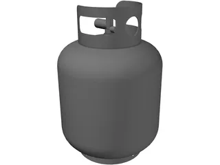 Propane Cylinder, 20 lb 3D Model