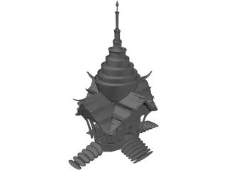 Thai Temple 3D Model