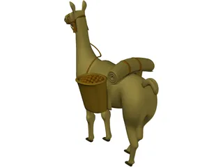 Llama 3D Model