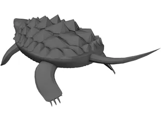 Alligator Turtle (Macrochelys Temminckii) 3D Model