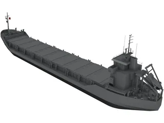 Cargo Ship Wagborg 3D Model