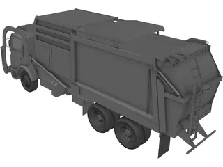 Garbage Truck 3D Model