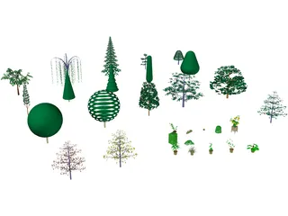 Plants Collection (30 models) 3D Model