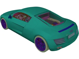 Audi R8 3D Model